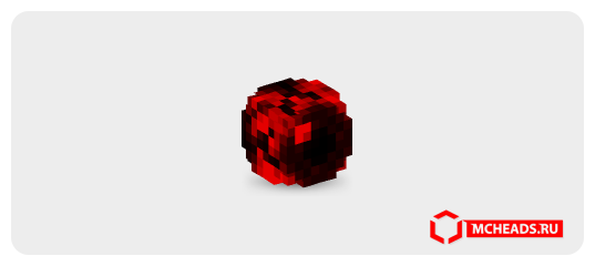 Eye (red) — Minecraft head