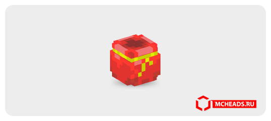 Boosted Loot Bag (red) — Minecraft head